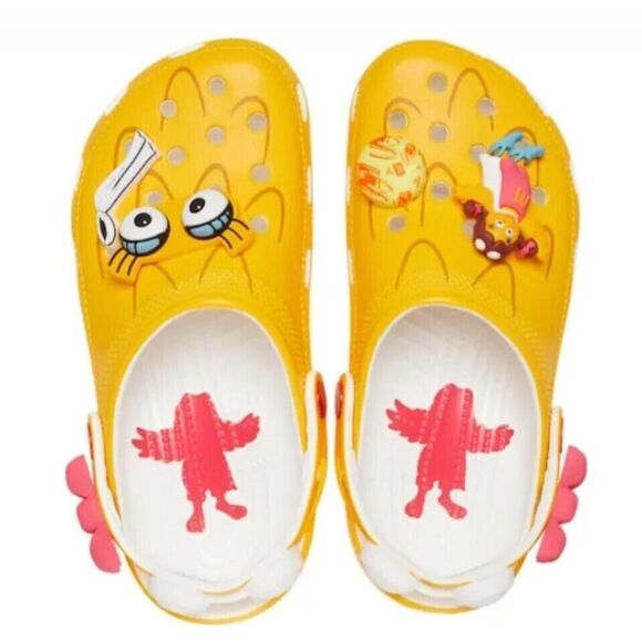 CROCS x McDonald's Birdie Classic Clog Men's Sandals Yellow Size 7 NEW - Picture 3 of 10